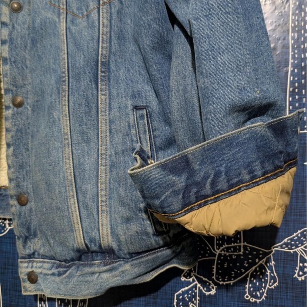 Levi's Sherpa Lined Denim Trucker Jacket Men's XL - Picture 5 of 9